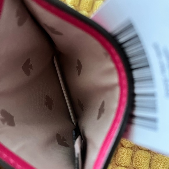 Kate Spade Brynn Saffiano pink ruby card holder NWT - Picture 4 of 4